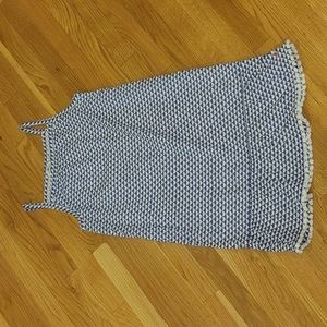 Vineyard Vines, Blue and White Whale Tail Sundress, Girls L 14, Like New